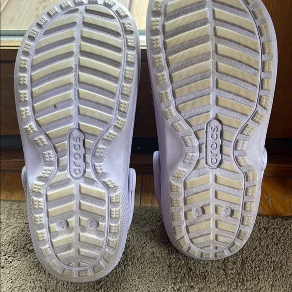 Crocs Women's Vaya Lined Clog. Lavender Fuzzy Slippers Size 7; EUC - Picture 10 of 11